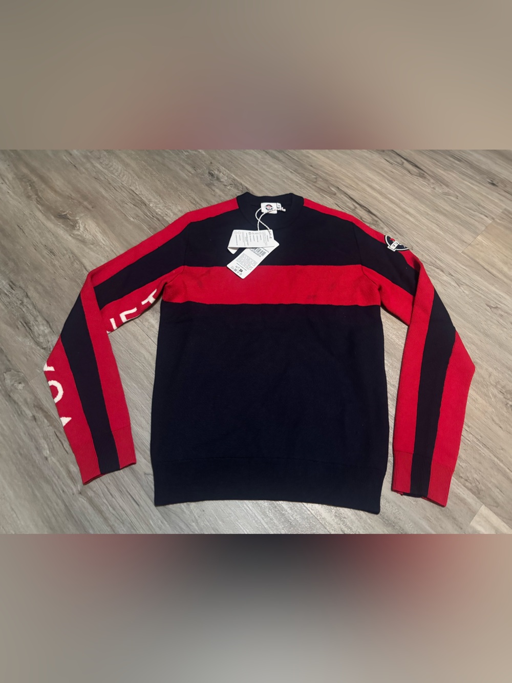 VUARNET NAVY/RED MEN'S RACING PULLOVER - Picture 1 of 6